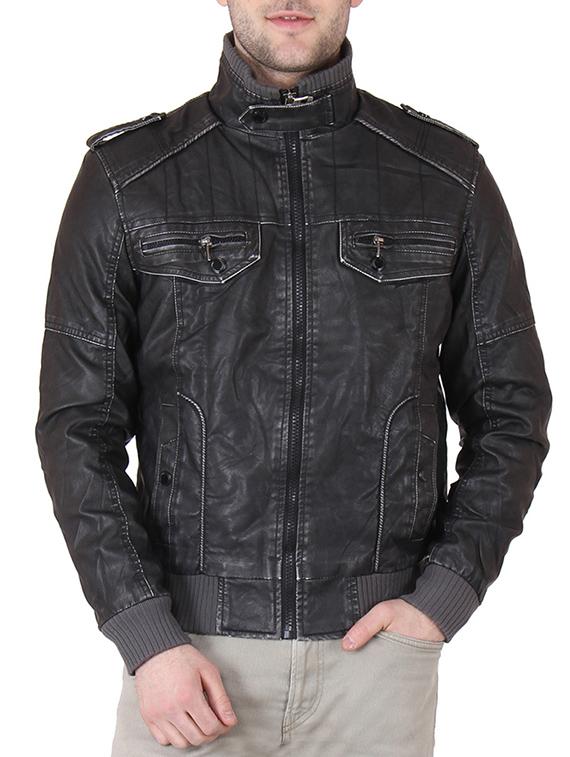 black faux leather top - 12103387 - Zoom Image - 0