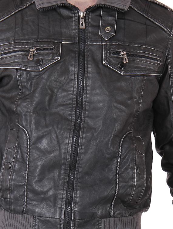 black faux leather top - 12103387 - Standard Image - 3