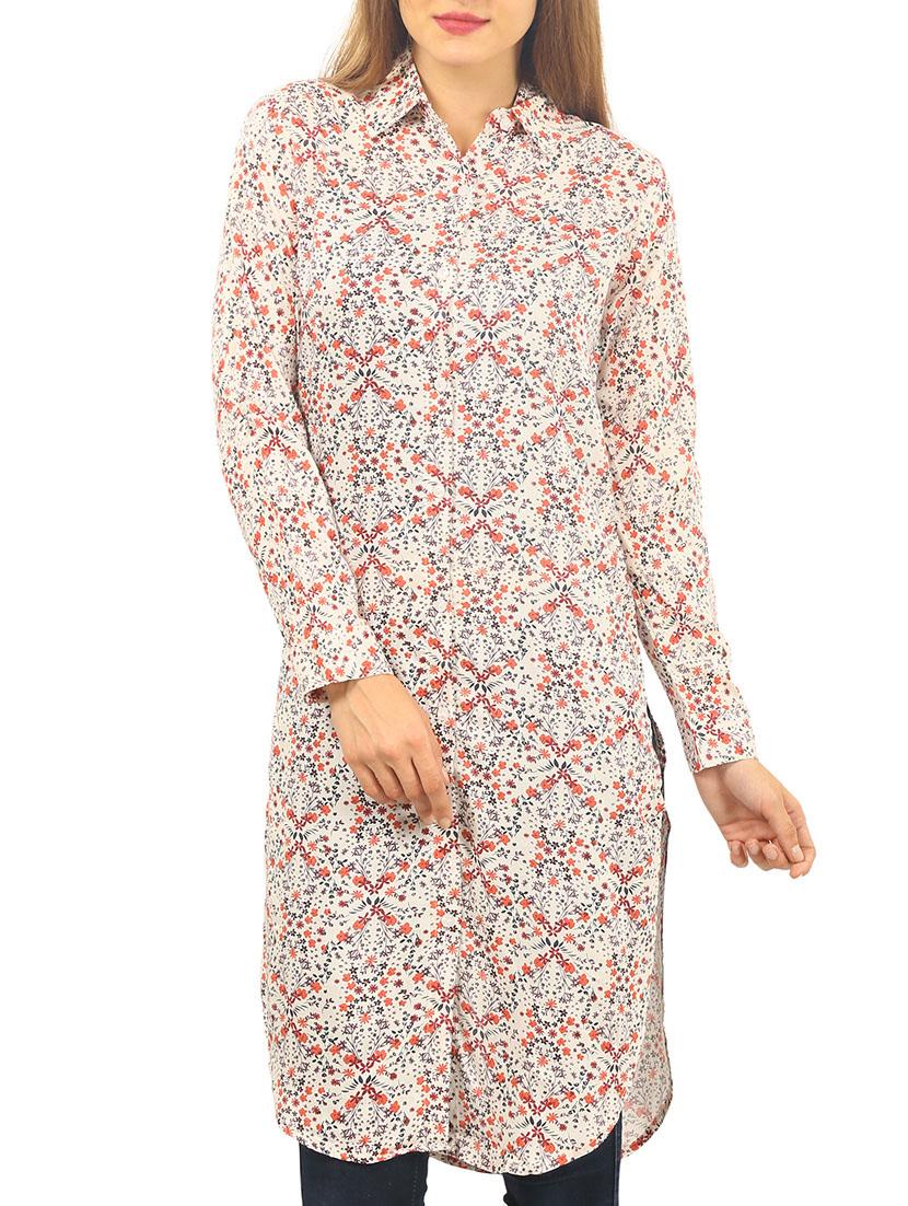 multi colored viscose tunic - 12103440 -  Zoom Image - 0