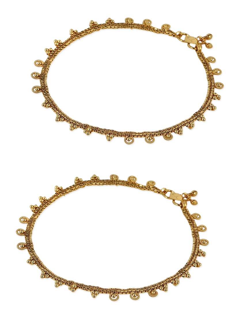 gold plated anklet