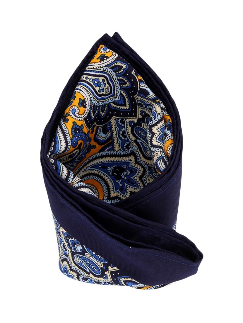 blue micro fiber pocketsquare - 12114811 - Zoom Image - 0