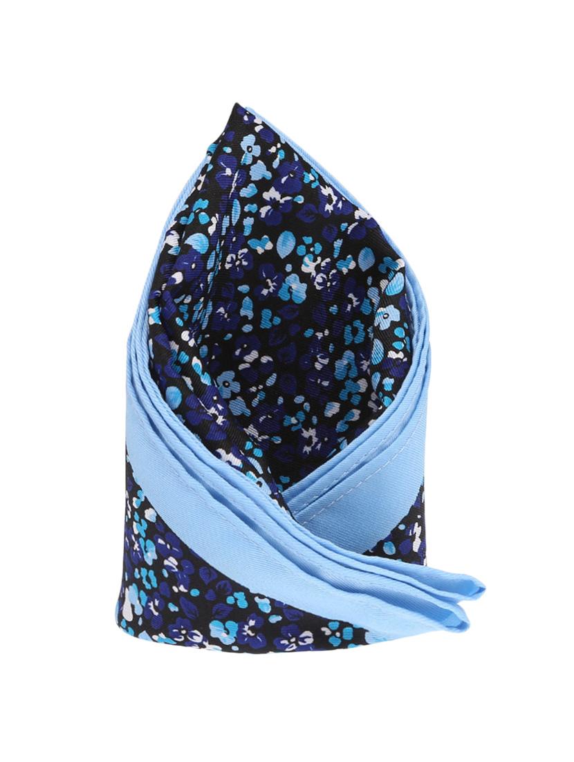 blue micro fiber pocketsquare - 12114821 -  Zoom Image - 0