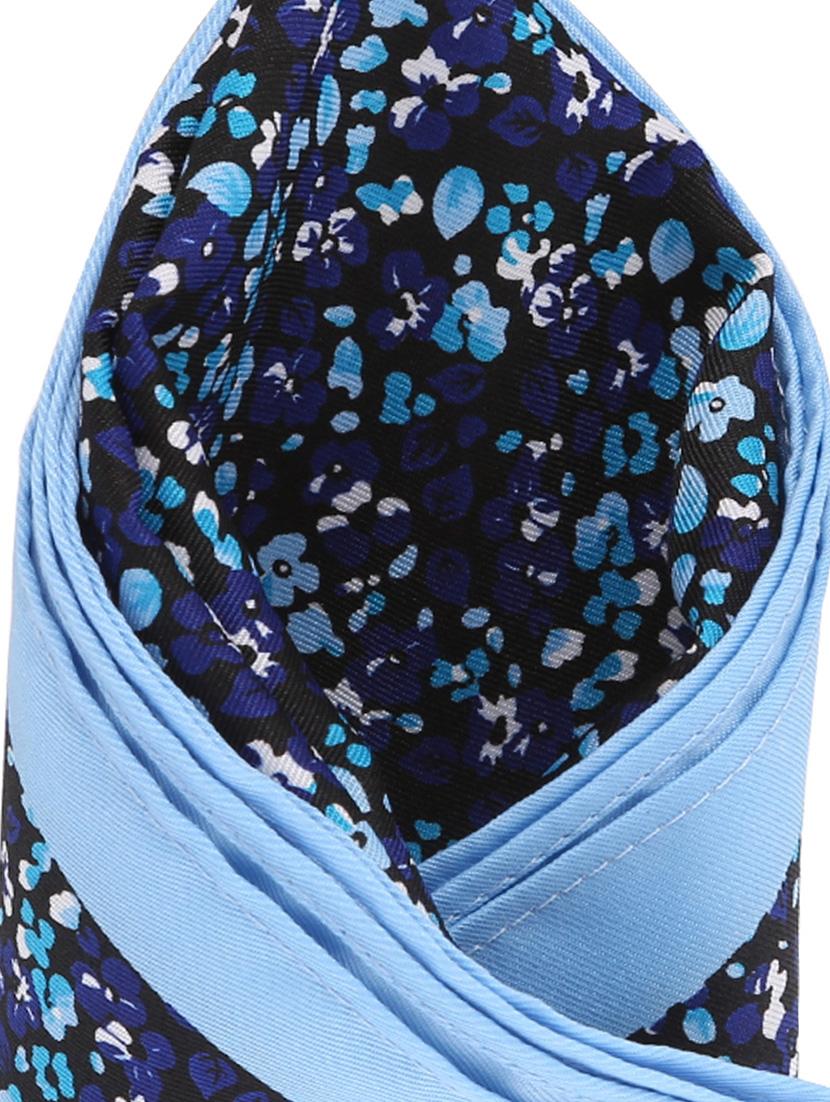 blue micro fiber pocketsquare - 12114821 - Standard Image - 3