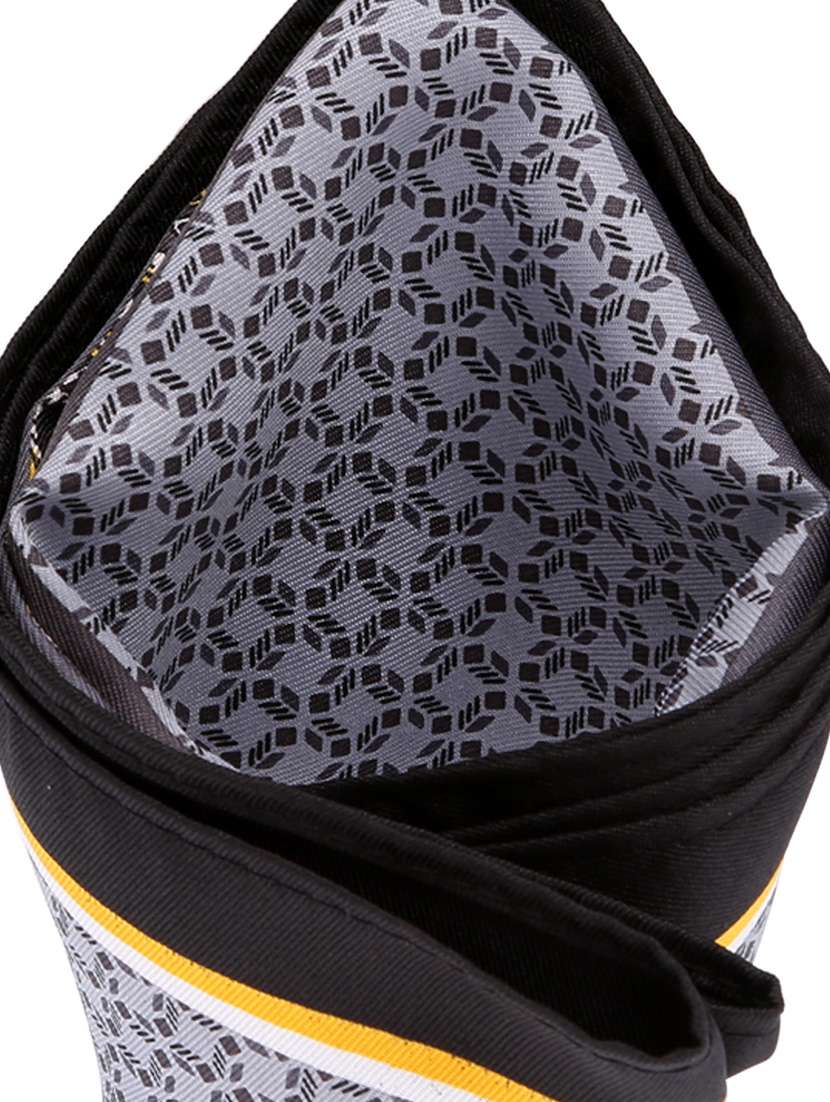 black micro fiber pocketsquare - 12114834 -  Standard Image - 3