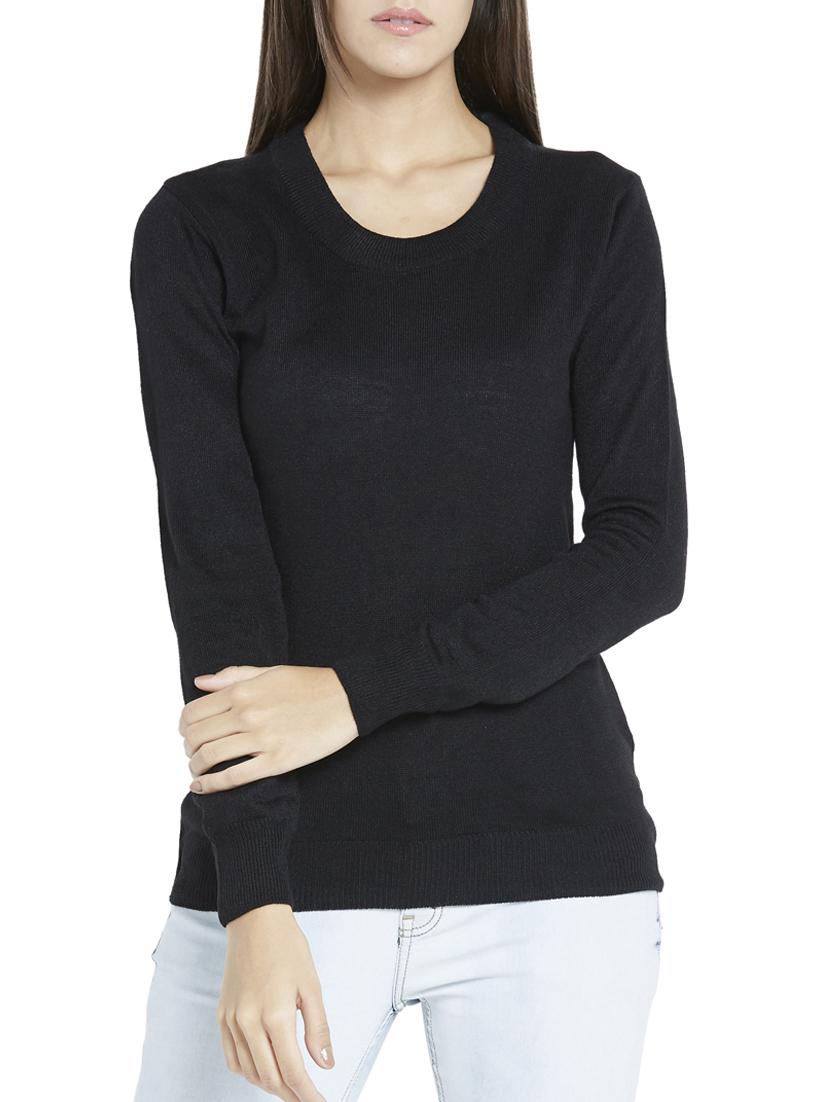black acrylic pullover - 12128518 - Zoom Image - 0