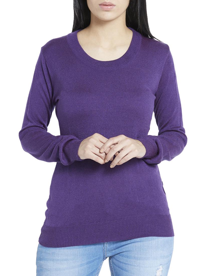 purple acrylic pullover - 12128527 - Zoom Image - 0