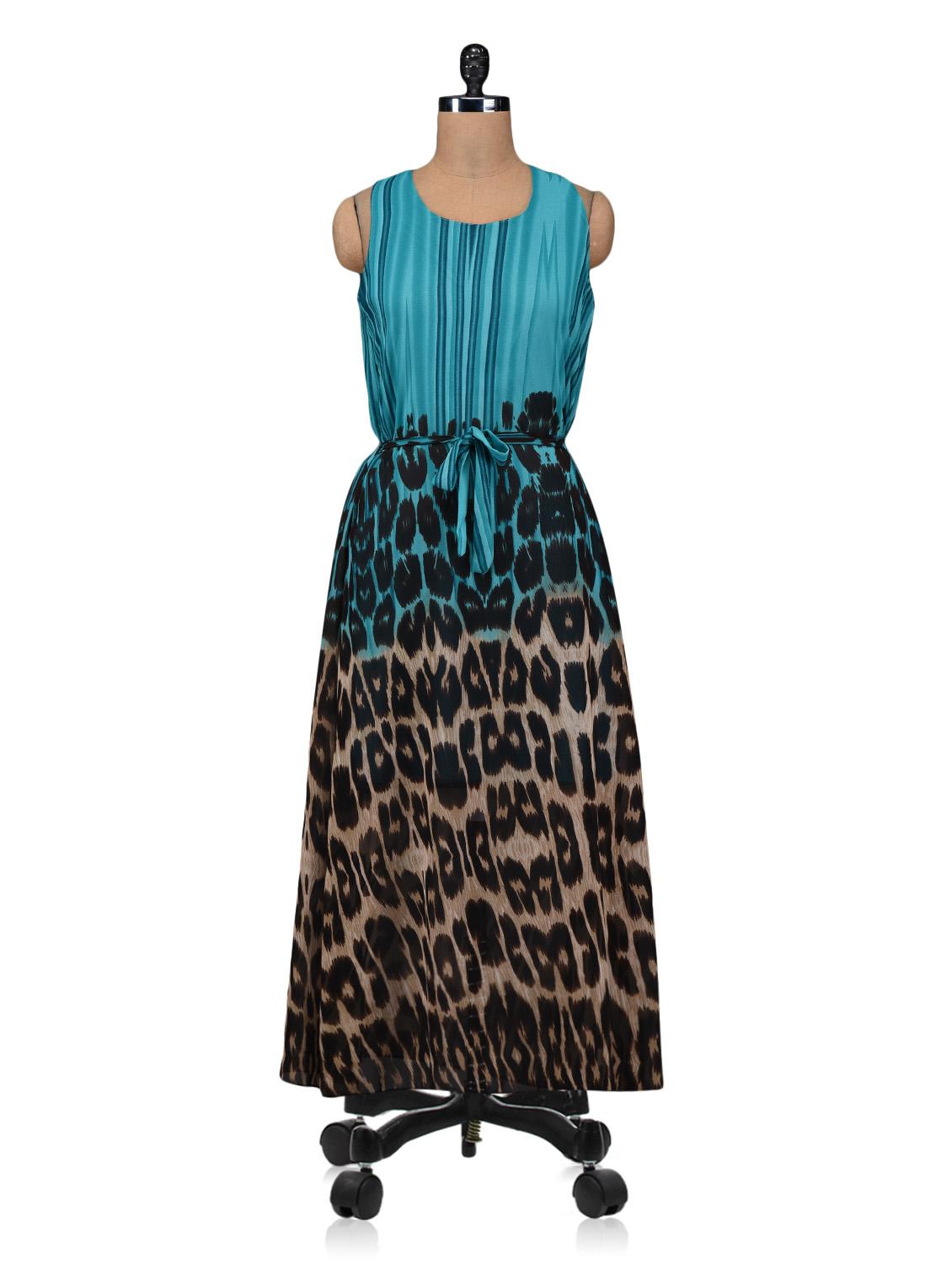 Multicolored Polygeorgette Printed Maxi Dress - By
