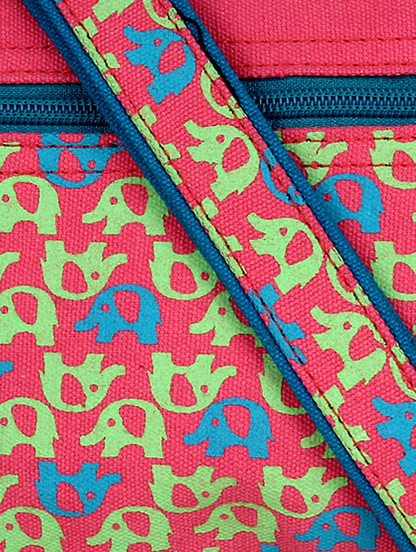 multi printed canvas sling bag - 12155970 - Standard Image - 3