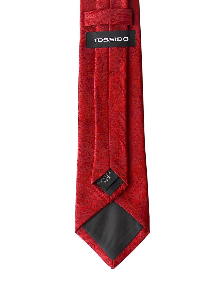 maroon color, micro fiber neck tie with cuff link and pocket square - 12157448 - Standard Image - 3