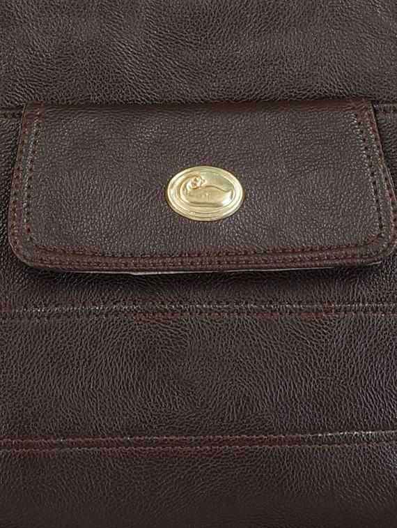 brown leatherette handbag - 12160561 - Standard Image - 3