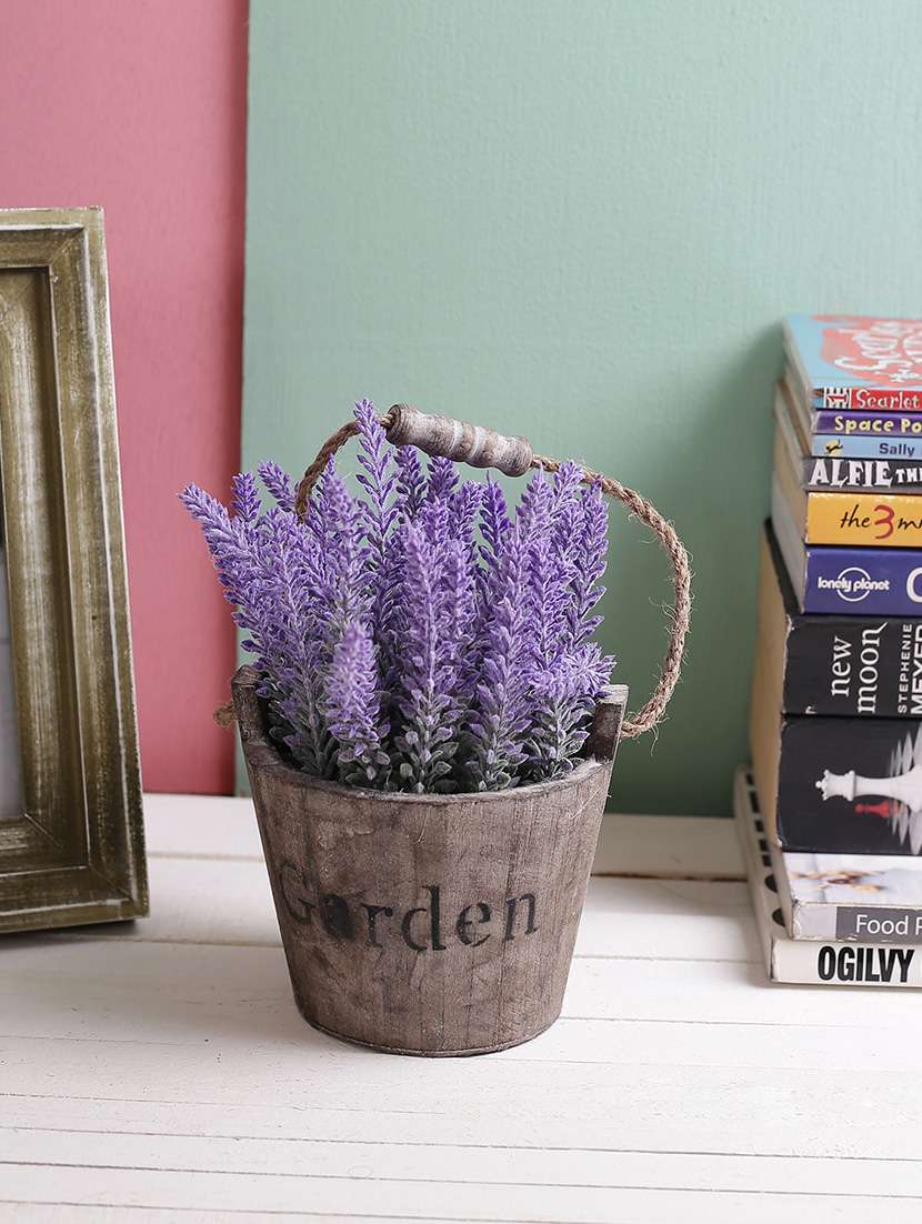 purple 24 cm high artificial flower plant