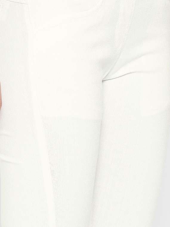 white cotton jeggings - 12165436 - Standard Image - 3