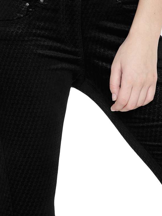 black cotton jeggings - 12165441 -  Standard Image - 3