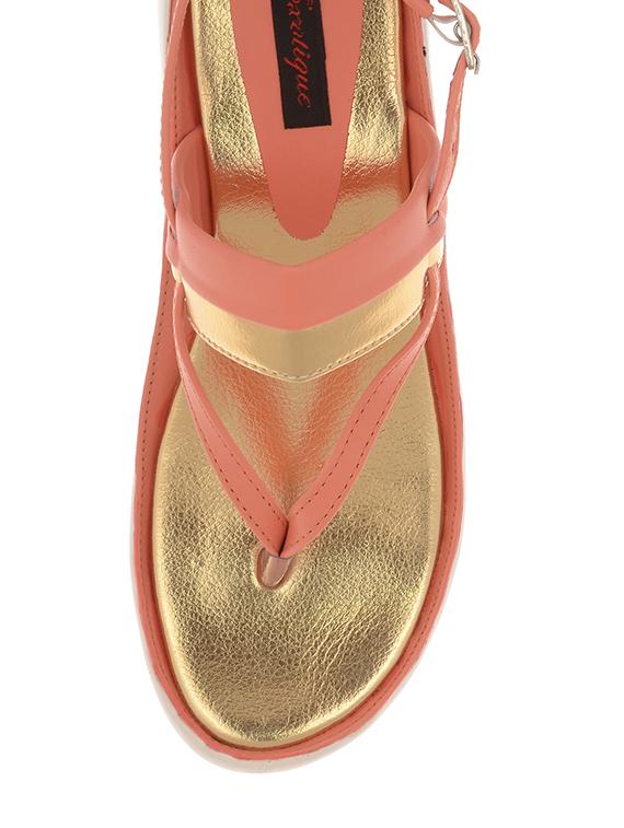 pink back strap synthetic sandal - 12165550 - Standard Image - 3