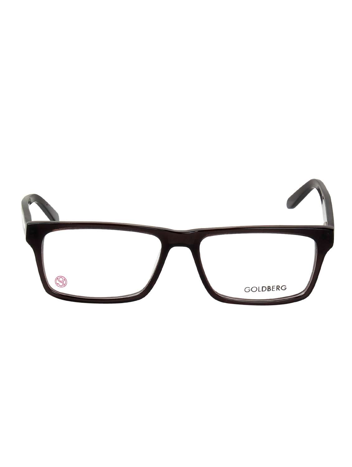 black plastic rectangle spectacle frame