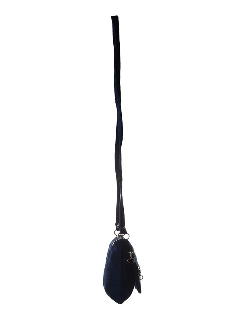 blue cotton sling bag - 12177972 - Standard Image - 3
