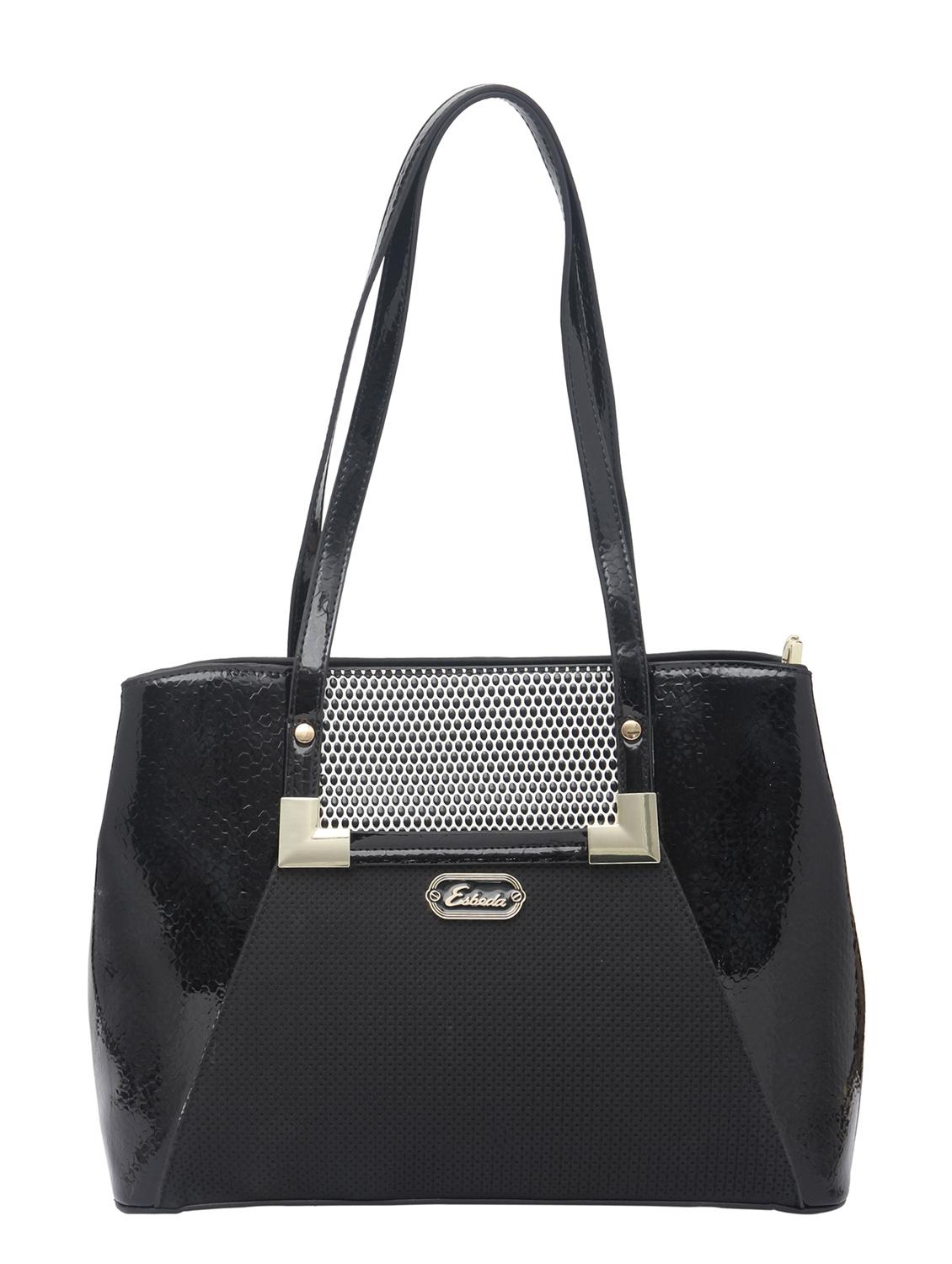 black synthetic leather handbag - 12184892 -  Zoom Image - 0