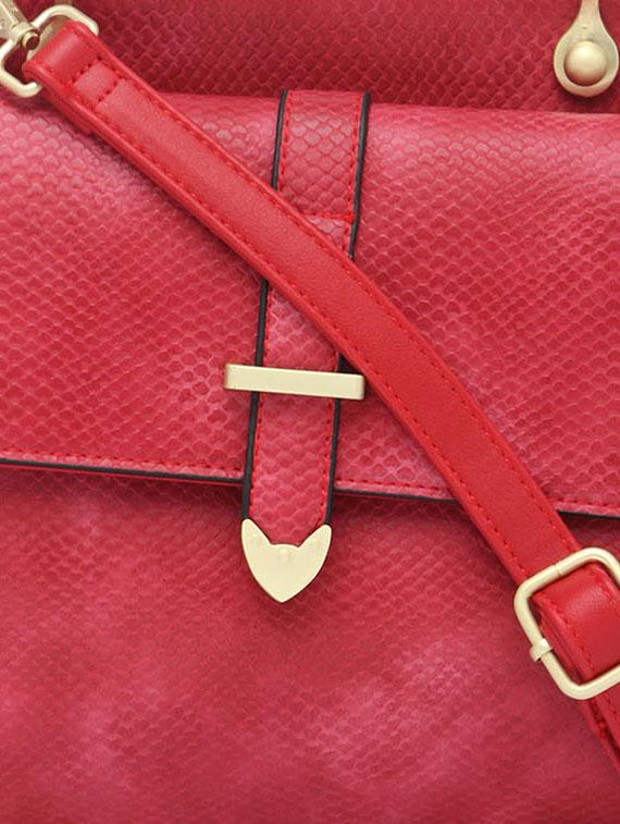 pink synthetic leather handbag - 12184905 - Standard Image - 3