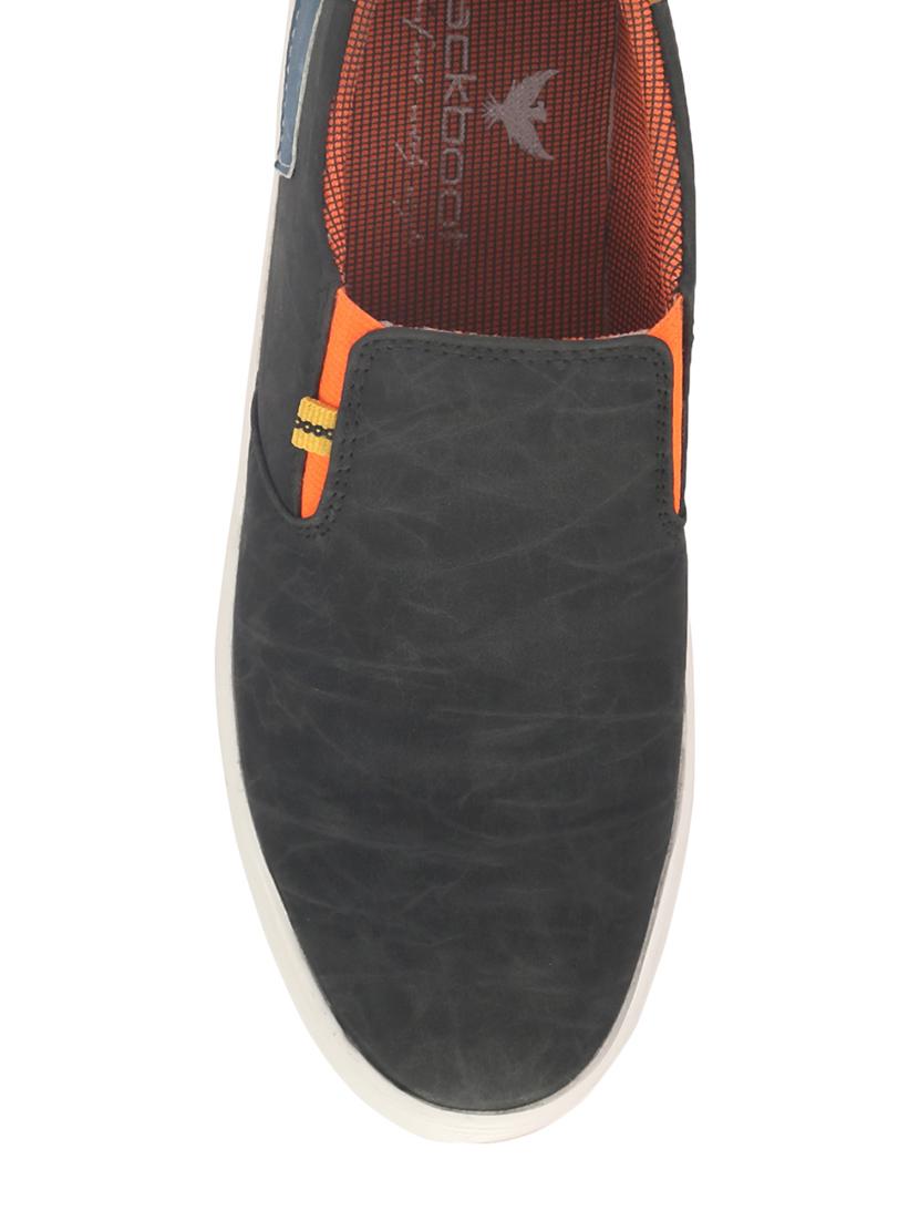 grey leatherette casua slipon - 12185245 - Standard Image - 3