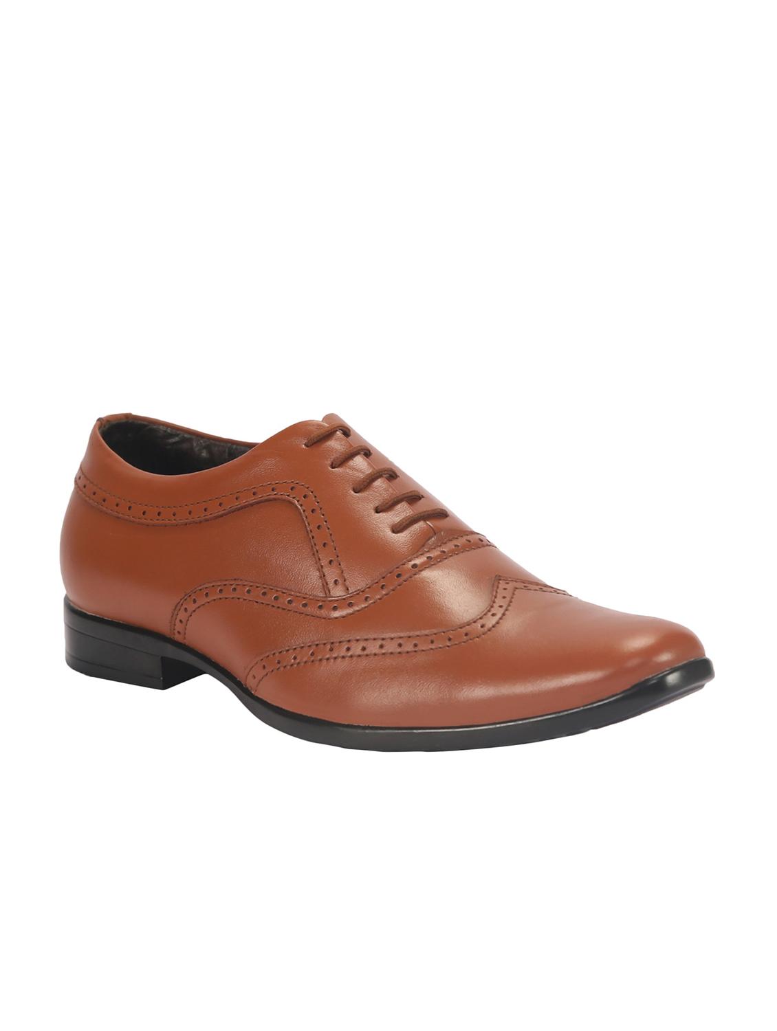 tan leather brouge - 12185252 -  Zoom Image - 0