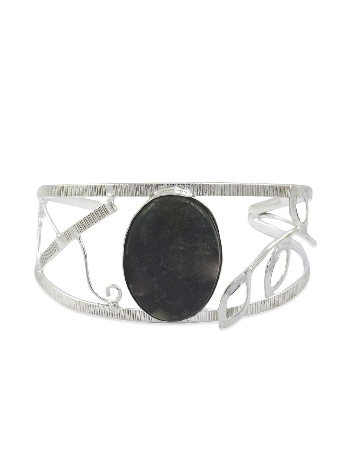 black silver plated bracelet