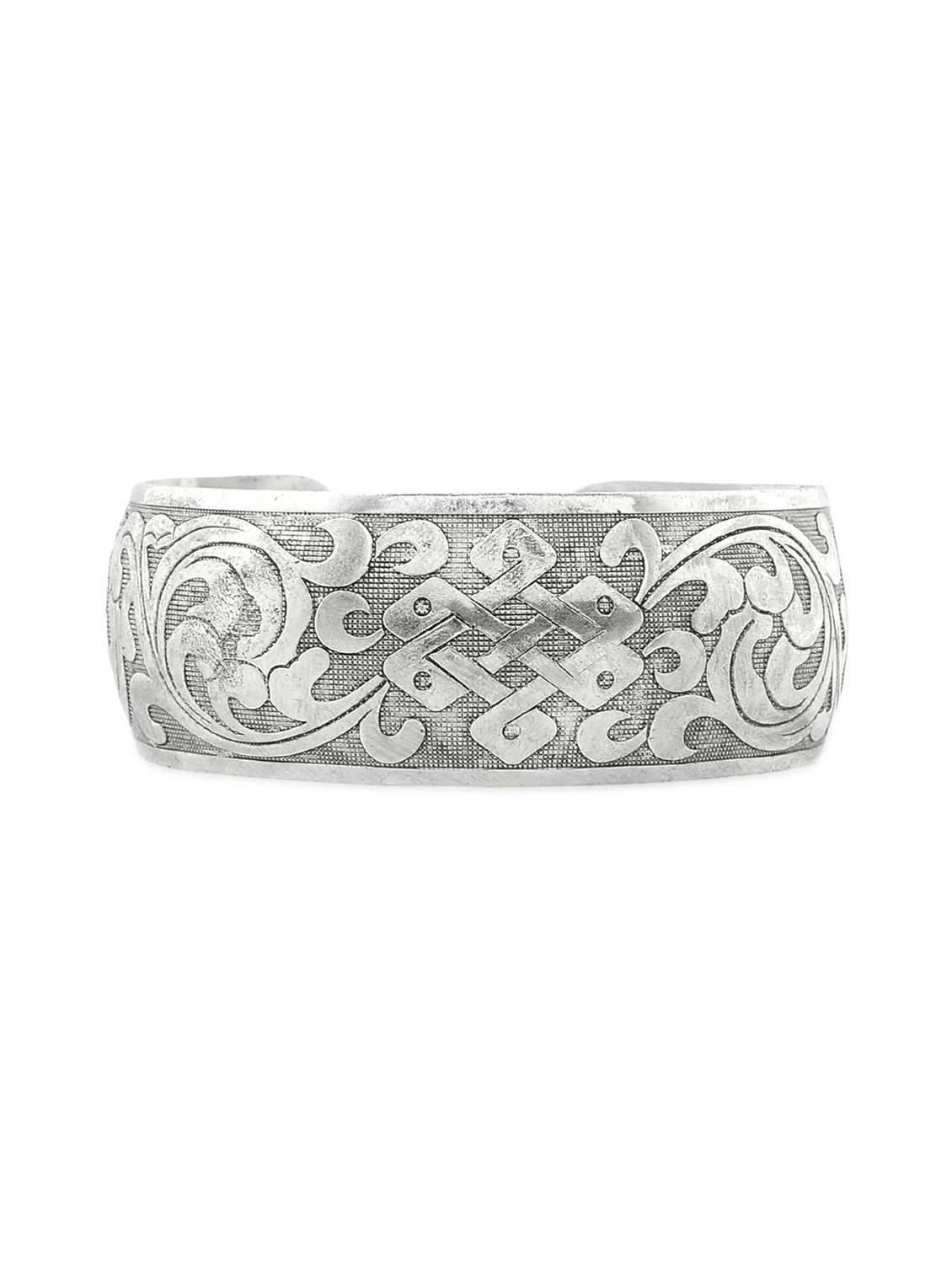 white silver plated bracelet