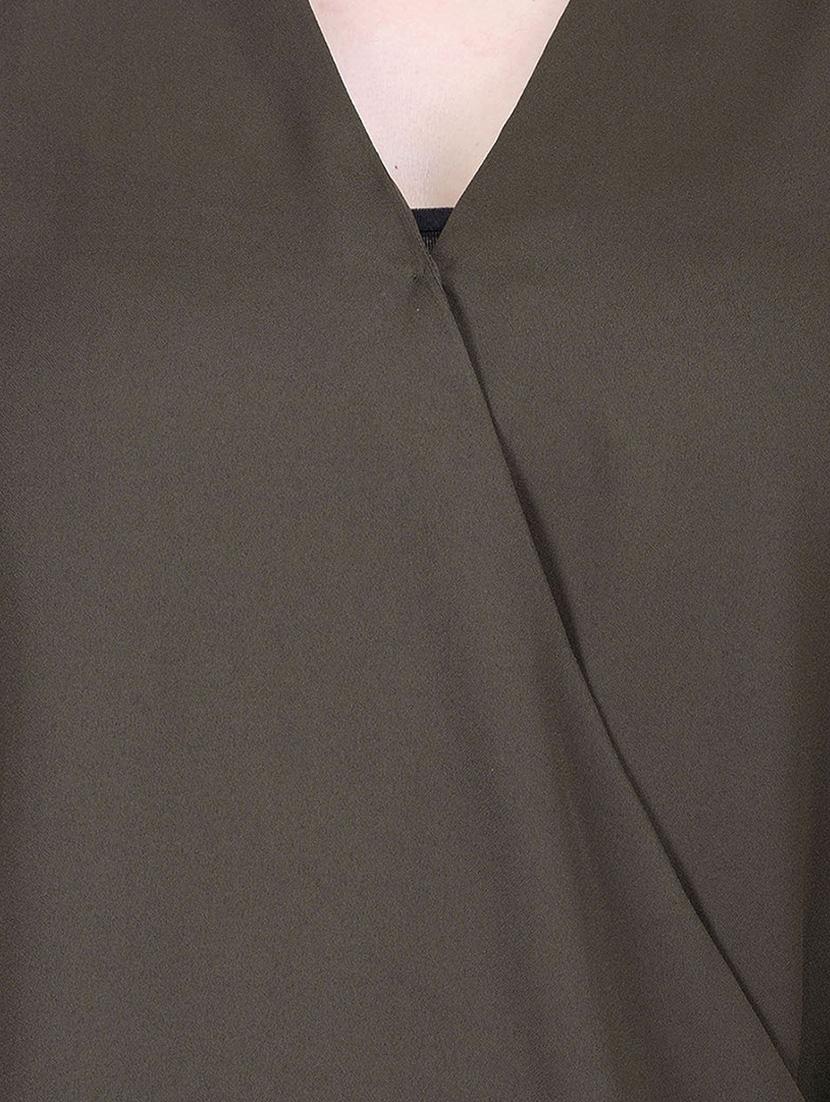 olive green regular top - 12197444 - Standard Image - 3