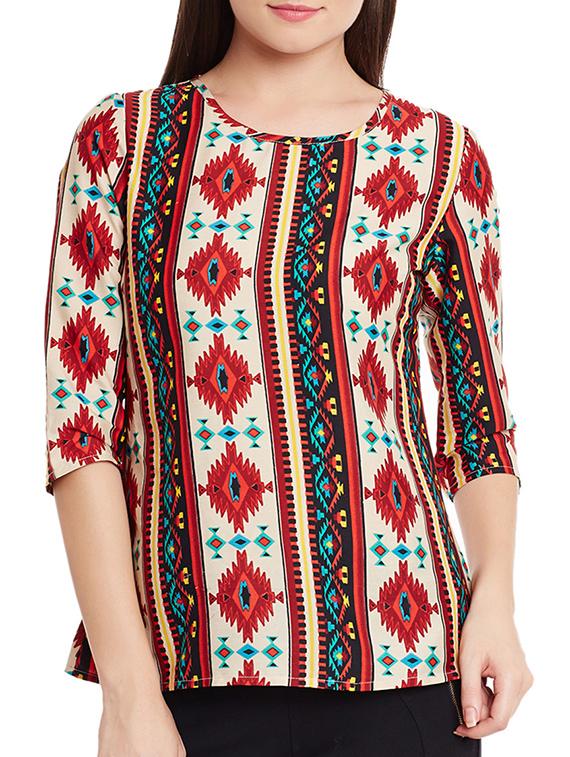 ikat print top - 12203386 - Zoom Image - 0