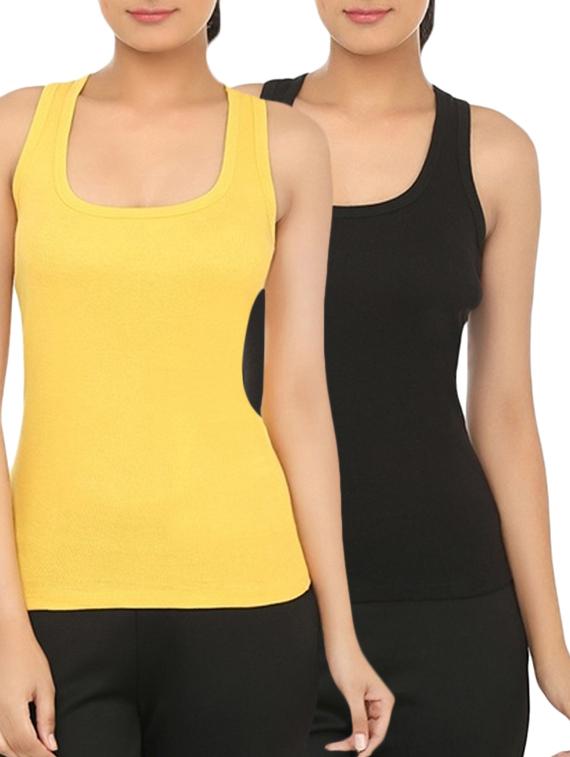 set of 2 multicolored cotton tank tee - 12203651 -  Zoom Image - 0