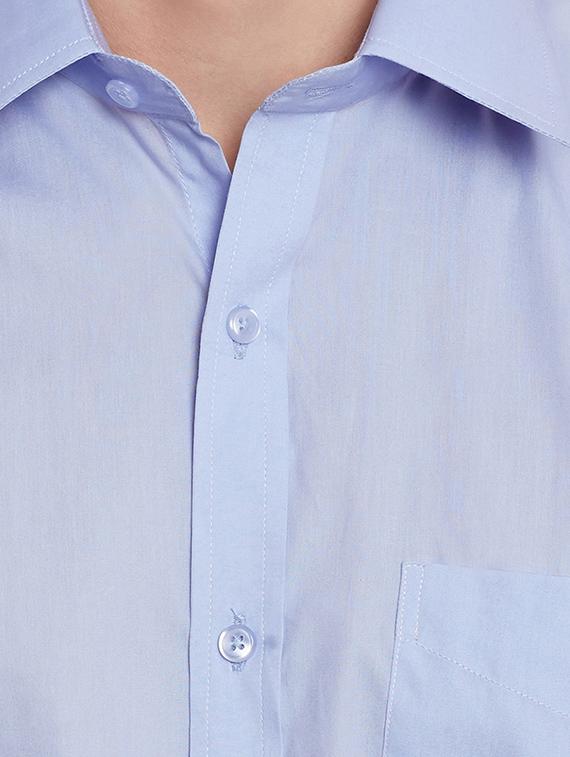 light blue cotton casual shirt - 12206995 - Standard Image - 3