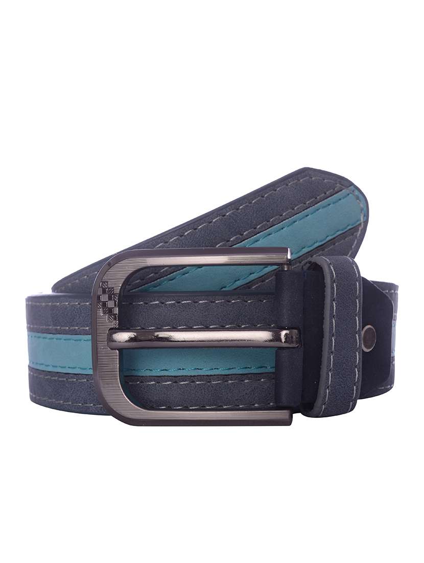 grey leather belt - 12221005 - Zoom Image - 0