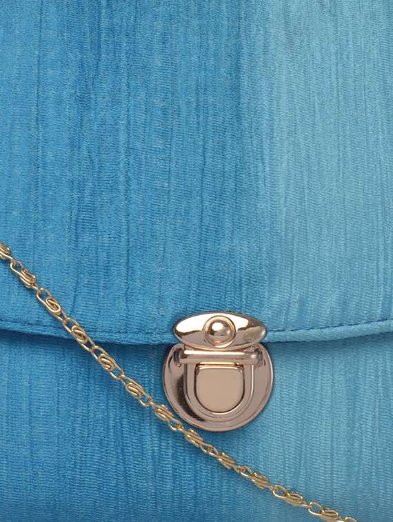 blue satin sling bag - 12221059 - Standard Image - 3