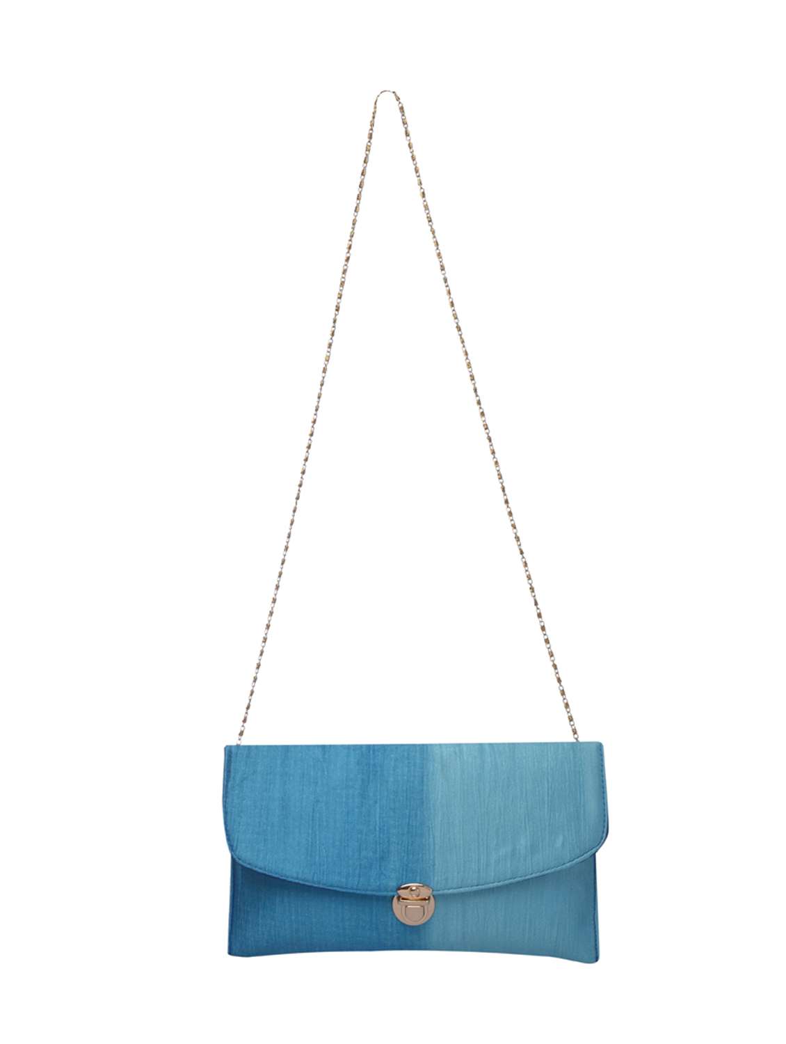 blue satin sling bag - 12221059 - Standard Image - 5
