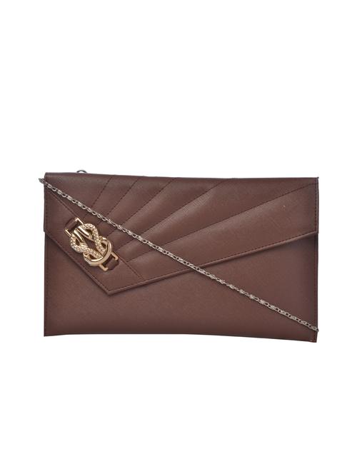brown leatherette sling bag - 12221063 - Standard Image - 0