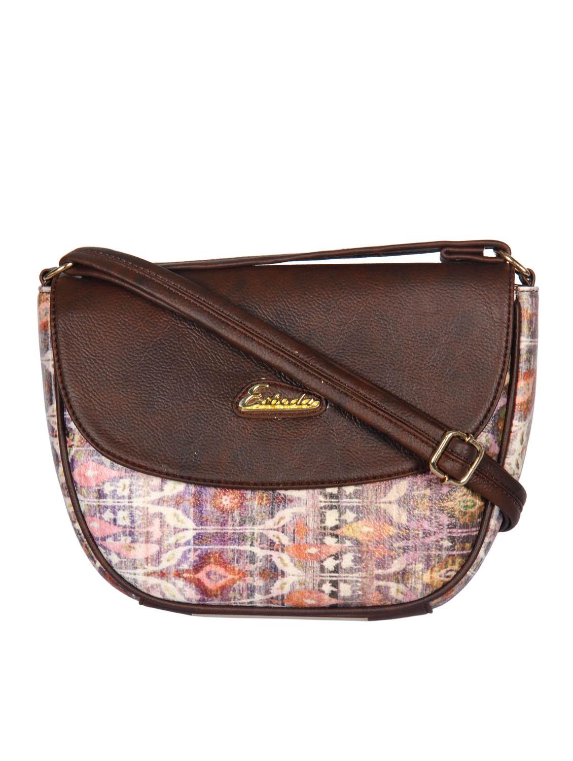 multi synthetic leather sling bag - 12239847 - Zoom Image - 0
