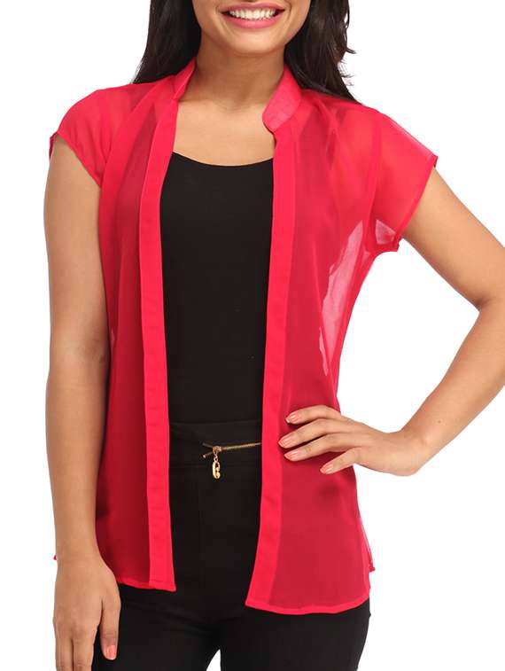 cap sleeves solid shrug