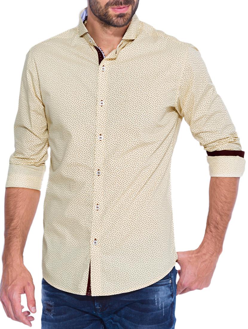 mufti mens fawn slim fit mid rise casual shirts - 12242724 - Zoom Image - 0