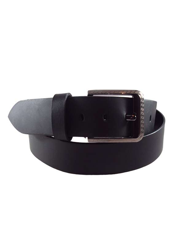 black leather belt