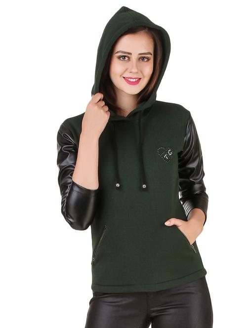 hooded neck pocket detail sweatshirt - 12251252 - Standard Image - 0