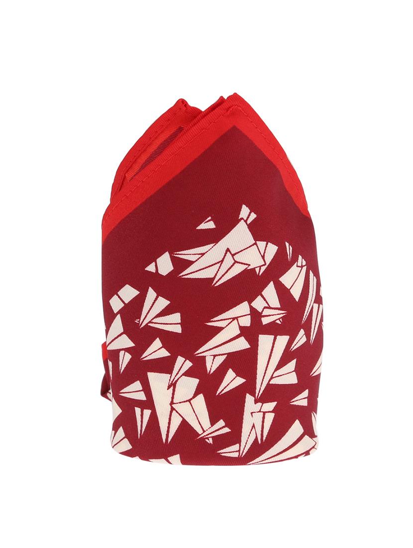 red micro fiber pocketsquare - 12253884 - Standard Image - 3