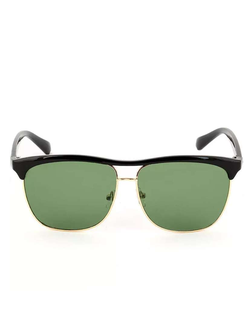 golden metal wrap around men sunglass