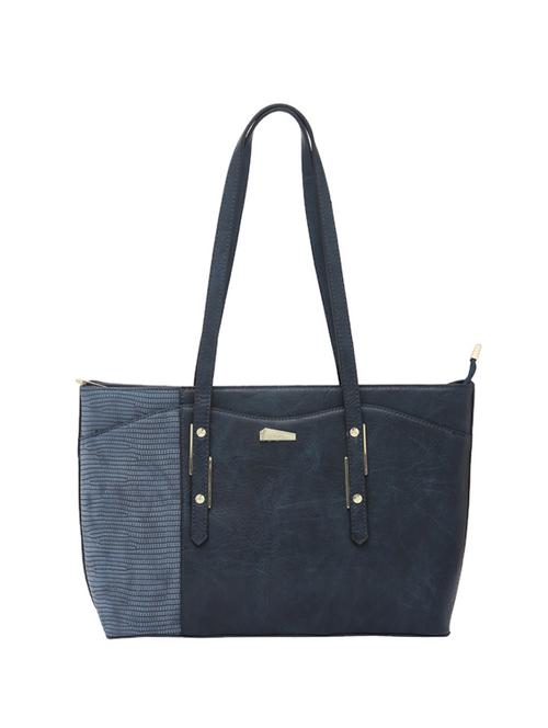 blue synthetic leather handbag - 12262482 - Standard Image - 0