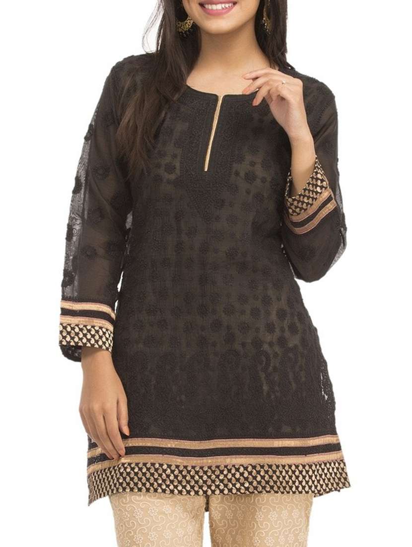 black none kurti