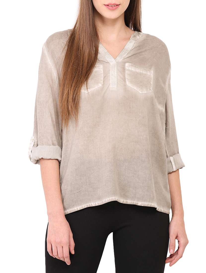 grey viscose top