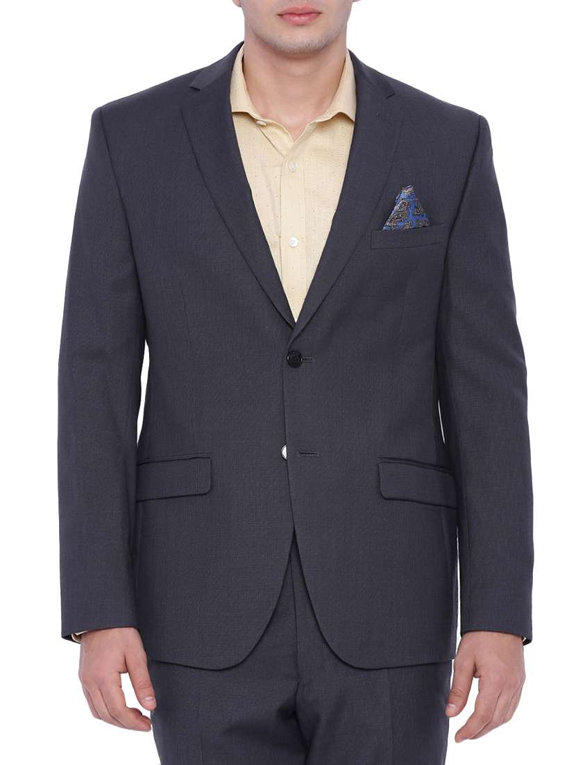grey wool formal blazer