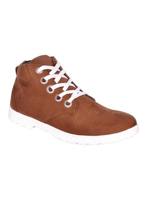 brown suede lace up sneakers - 12312424 -  Standard Image - 0