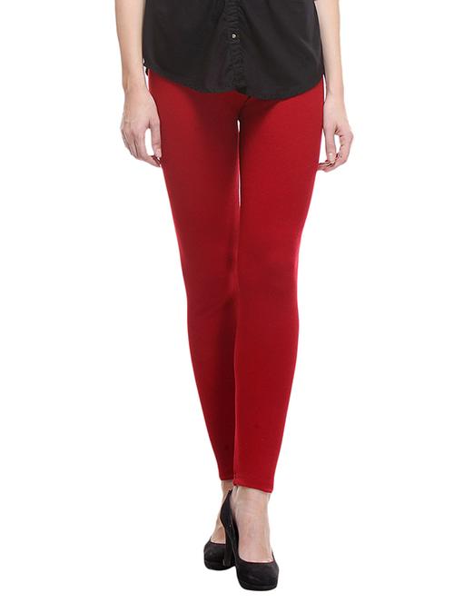 red cotton leggings - 12328184 - Standard Image - 0