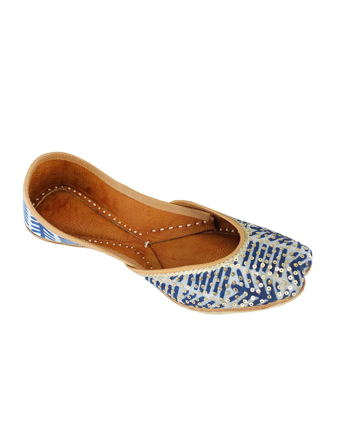 blue slip on juti