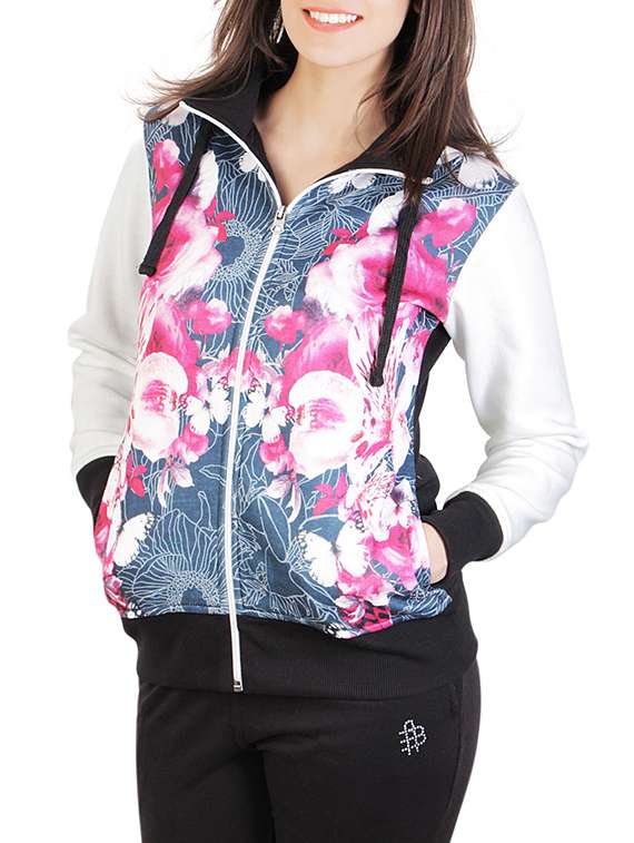 women's front print sweatshirt