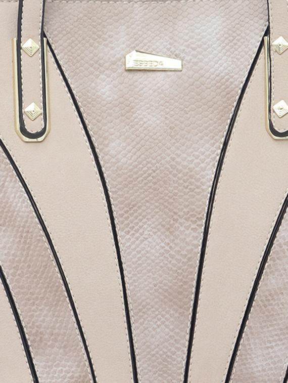 white synthetic leather handbag - 12345639 - Standard Image - 3